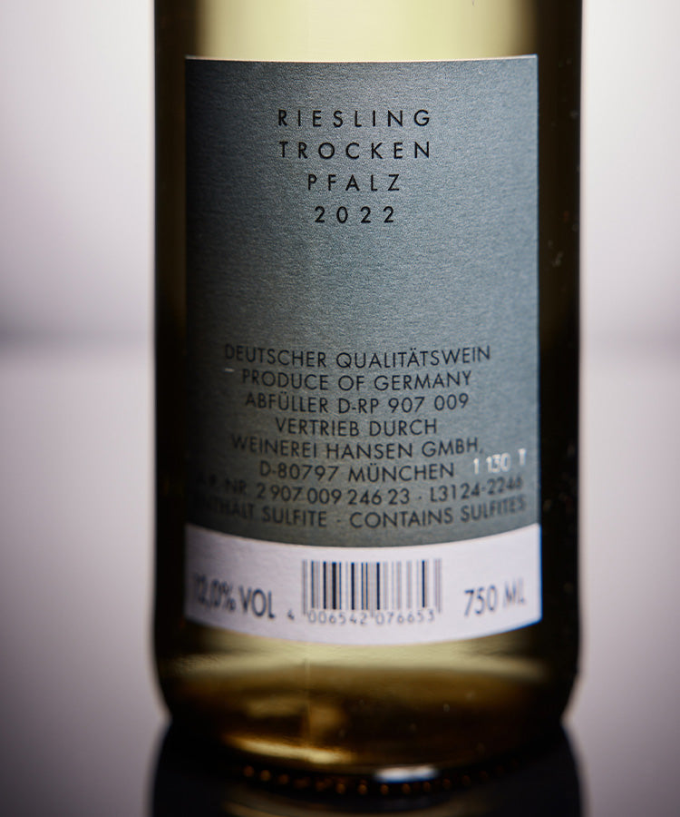 HANSEN »Signature Collection« N°1 Riesling 2023